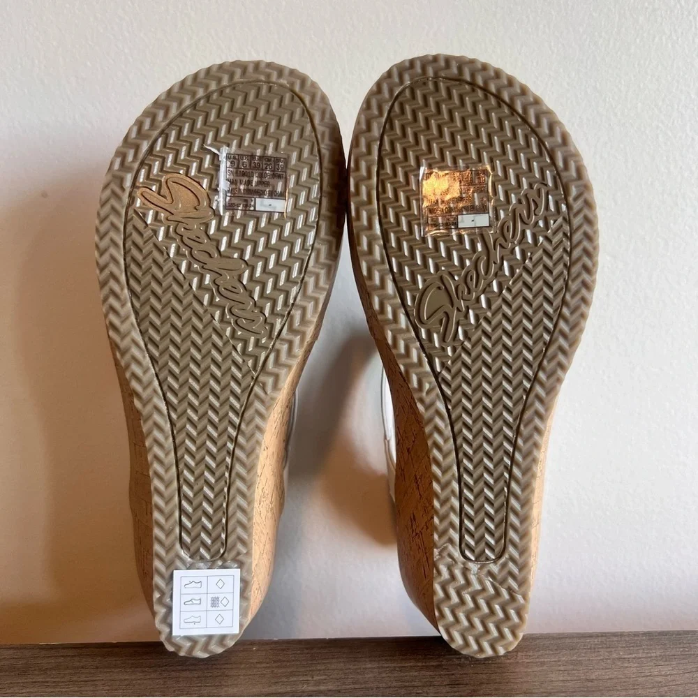 Skechers Cali NEW Women's Beverlee Date Glam Wedge Sandals Size 9 #B1345